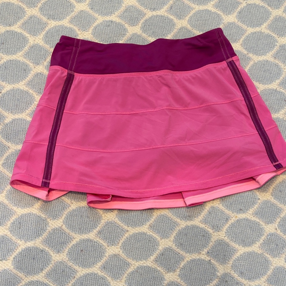 Lululemon Athletica Pink and Purple Mini Skirt